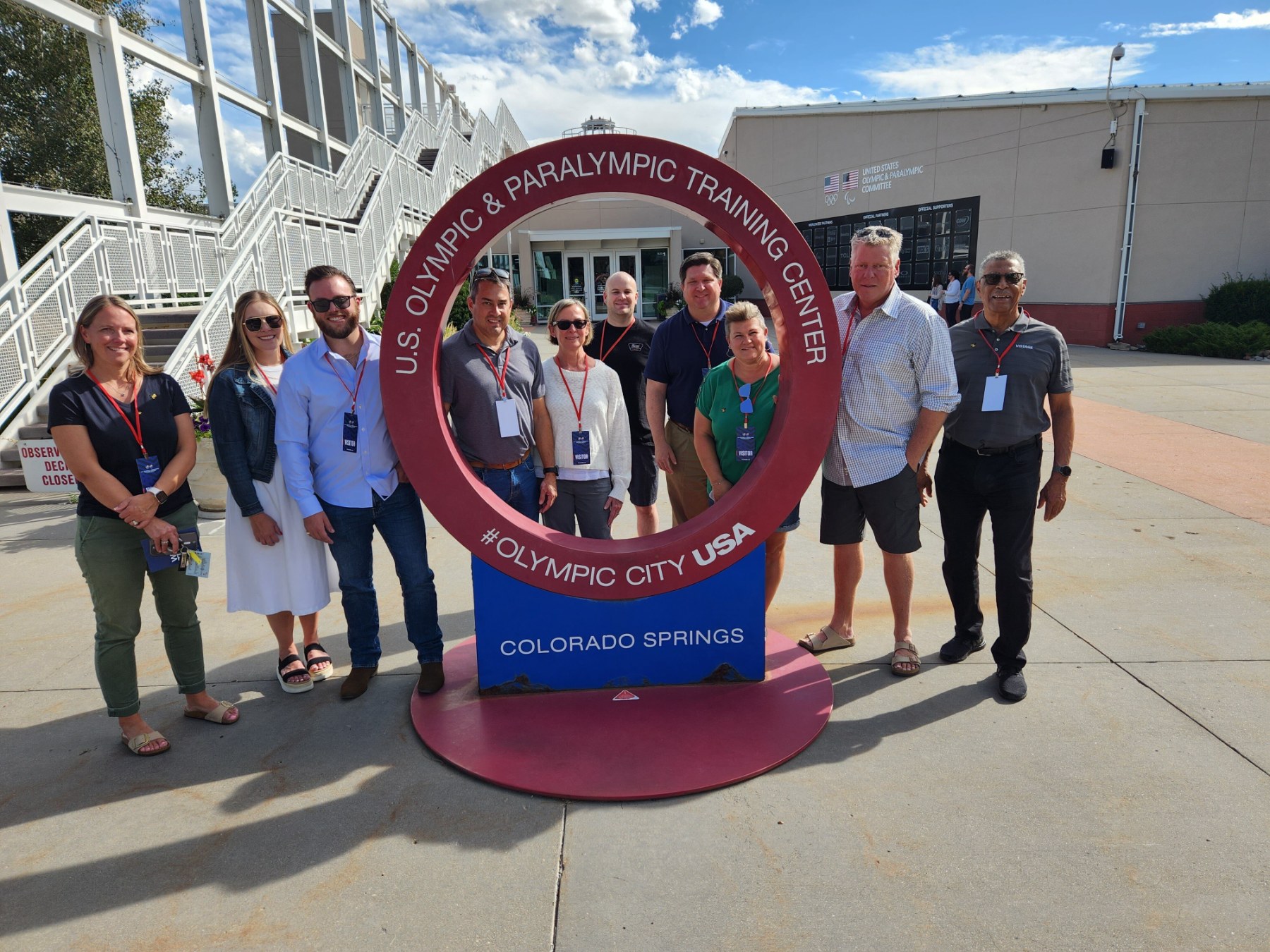 Marc Wallace's Vistage CEO peer group at the Olympic & Paralympic Training Center